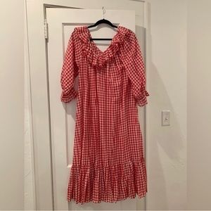 NWT Doen Solaris nightgown in cherry gingham size XS